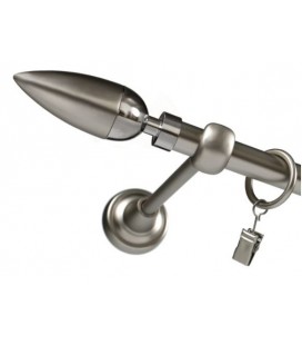 Kovová garniža Satin nickel Ø 16 mm - Linea