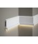 Dekoratívna lišta na stenu MD025 200 x 11 x 2.7 cm Mardom - vhodná pre LED podsvietenie