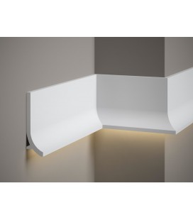 Dekoratívna lišta na stenu QS011 200 x 13.5 x 4 cm Mardom - vhodná pre LED podsvietenie