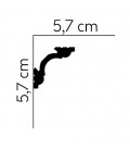 Dekoratívna lišta na strop MD106 200 x 5.7 x 5.7 cm Mardom - vhodná pre LED podsvietenie