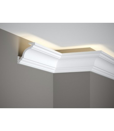 Dekoratívna lišta na strop MD213 200 x 8.1 x 8.1 cm Mardom - vhodná pre LED podsvietenie