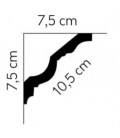 Dekoratívna lišta na strop MDA106 200 x 7.5 x 7.5 cm Mardom