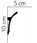 Dekoratívna lišta na strop MDB100 200 x 10 x 5 cm Mardom