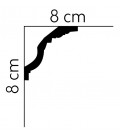 Dekoratívna lišta na strop MDB102 200 x 8 x 8 cm Mardom