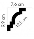 Dekoratívna lišta na strop MDB142 200x9.8x8 cm Mardom