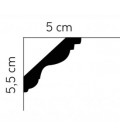 Dekoratívna lišta na strop MDB147 200x5x5.5 cm Mardom