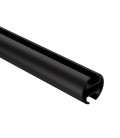 Profilová hliníkova garniža stropná jednoduchá Elegant čierna Techno