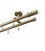 Profilová hliníkova garniža stropná dvojitá Elegant antik Cilinder hl