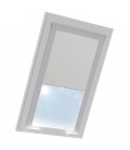 Roleta termoizolačna na strešné okno VELUX v hliníkovej kazete Svetlo sivá