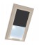 Roleta termoizolačna na strešné okno VELUX v hliníkovej kazete Tmavo šedá