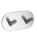 Dvojitý samolepiaci vešiak Inox 60507-21