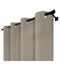 Zatemňovací záves s krúžkami - Blackout Royal Taupe, sivo-bežová