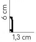 Flexibilná soklová lišta MD018 200 x 8 x 1.3 cm Mardom flexible