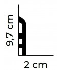 Flexibilná soklová lišta MD355F 200 x 9.7 x 2 cm Mardom flexible