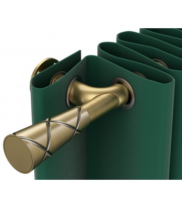 Kovová garniža Antik 19 mm Wall Blackout Efekt Trapezium