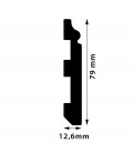 Podlahová lišta FD08B 240 x 7.9 x 1.26 cm DSM